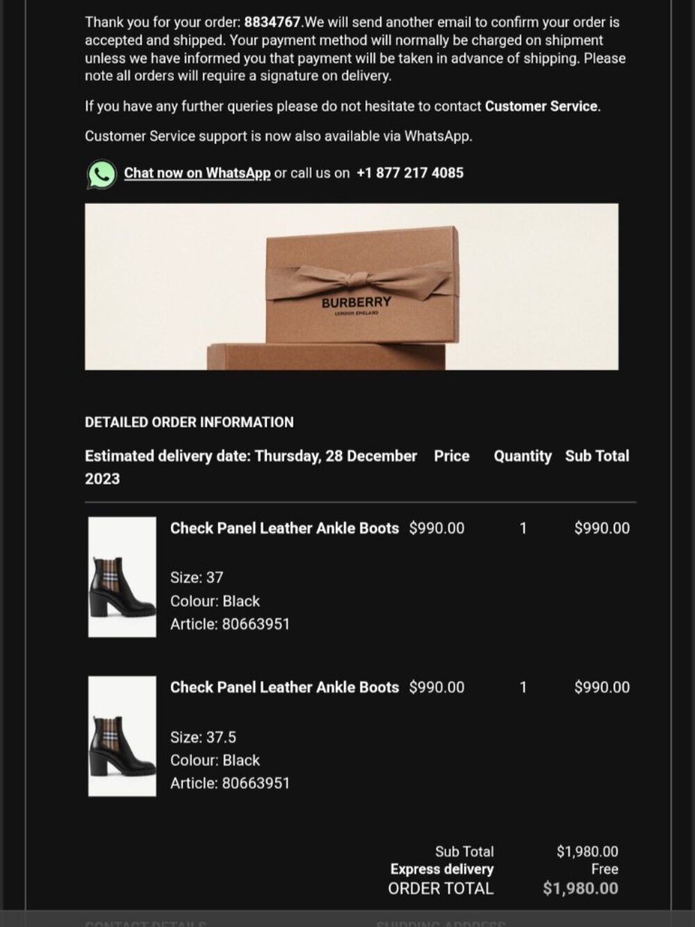 Burberry ankle boots NWT - Picture 8 of 8